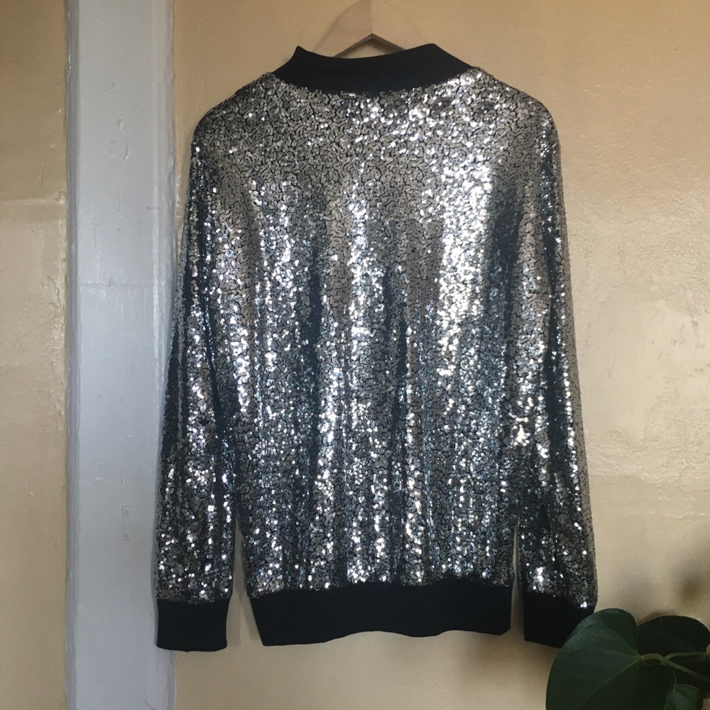 Silver sequins jacket - Picture 2 of 8